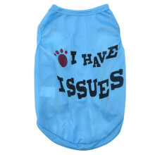 Pet Vest Summer Breathable Text Pattern Dog Cat 1pc