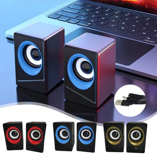 Portable laptop speakers USB 2.0 compatible with mobile