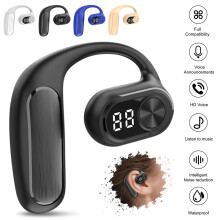 Jacenvly wireless Bluetooth earphones black single-ear