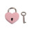 Metal Heart-Shaped Drawer Lock Purple 3