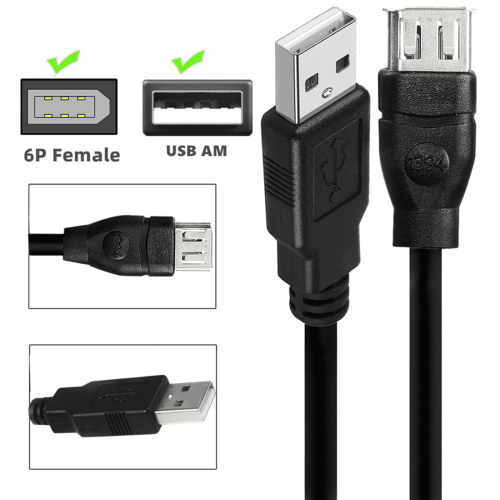 USB to FireWire Adapter Cable 6-Pin Female USB 2.0 AM 2