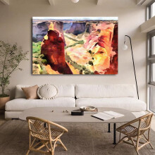 Canyon Landscape Canvas Poster 12x18 inch