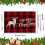 Christmas placemat cotton linen thermal table mat 2