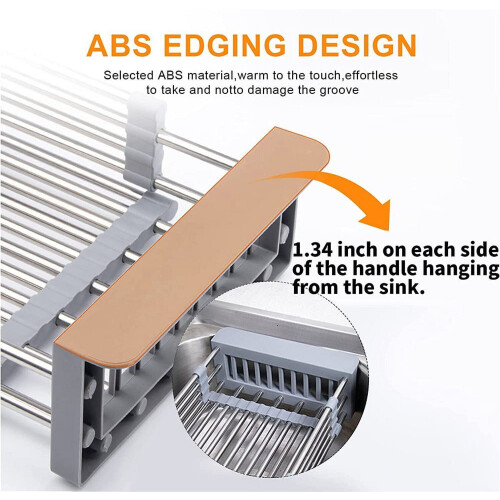 LINKPAL stainless steel dish rack grey detachable 2