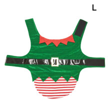 Dog Christmas Party Outfit with Tail Display XS-XXL