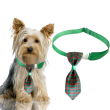 Christmas plaid pet tie for cats and dogs