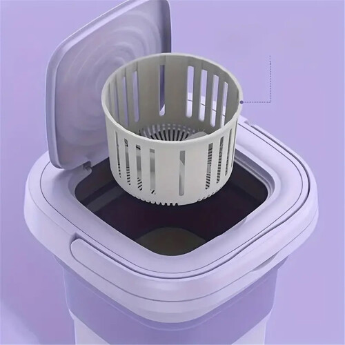 LINKPAL portable washing machine 8L purple 2
