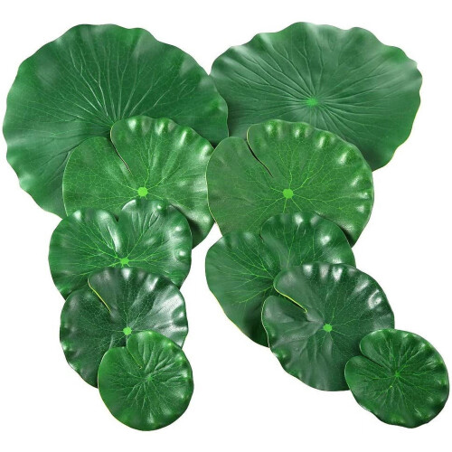 Limei artificial floating lotus leaves 6 pcs 6 inch 2