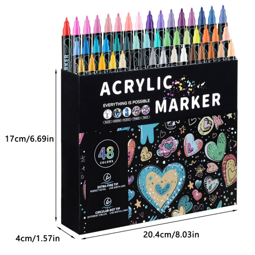 Artistic Marker Set Rich Colors 2.5ml Smooth Ink 1