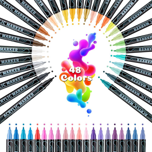 Artistic Marker Set Rich Colors 2.5ml Smooth Ink 2