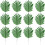 Limei artificial palm leaves tropical decor 12 pack 2