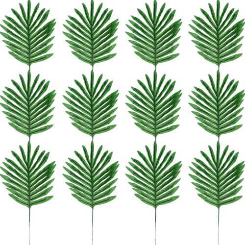 Limei artificial palm leaves tropical decor 12 pack 1