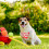 Dog Bandana Triangle Reversible Adjustable 1 Piece 3