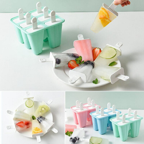 Silicone Popsicle Mold with Handle 6 Cavities 2