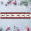 Christmas table flags embroidered deer linen 2 pcs 4
