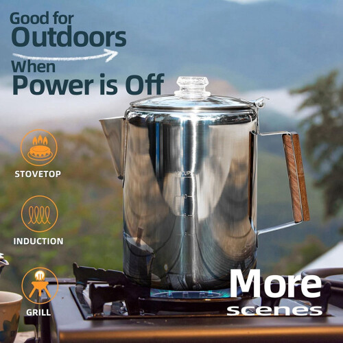Stainless Steel Stovetop Coffee Percolator 12 Cup 1