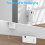 Portable Charger 10000mAh with Built-in AC Plug White 4