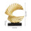 Resin Ocean Wave Figurine Gold White Modern Abstract Home 7