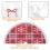 Christmas tree skirt plaid 36 inch 6