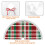 Christmas tree skirt plaid 48 inch 6