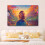 Bearded Man Valley Sunset Canvas Poster 8x12 inch 8