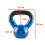 6 kg Gusseisen-Kettlebell - Blau 7