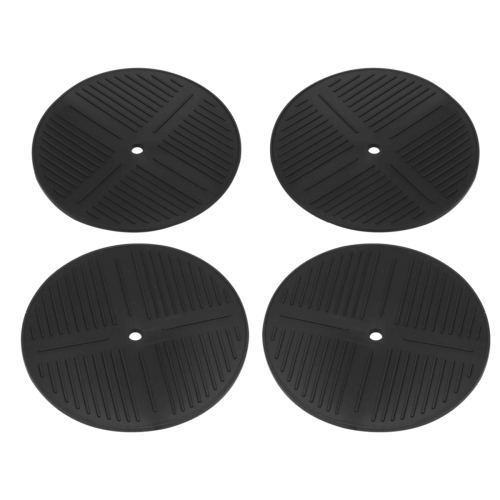 Bed Risers Heavy Duty Adjustable 1.7 Inch Black 8 Pack 1