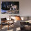Two Wolves on River Bank Forest Wall Art Canvas Poster 6