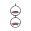 BAILANku Hummingbird Feeder Metal Frame Circular 1pc 2