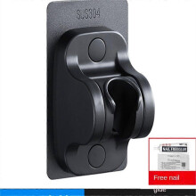 (Black 304) Hand Shower Holder No Drilling, Adhesive Adjustable Shower Holder Shower Holder, Waterproof