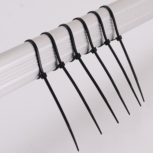 Cable Ties UV-Resistant Nylon Black 100 Pcs