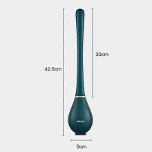 (A02) Bathroom Cleaning Brush Set Silicone Brush Head Toilet Brush Wall-Mounted Automatic Opening Closing No