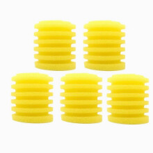 (Fine pore 5pc) Fish Tank Filter Built In Filter Element Yellow Cotton Core Fish Tank Replacement Sponge Pet Supplies