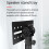 DJ Speaker Stand Adapter Top Cap Metal Rotatable 35mm Black 4