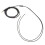 Abbageba black earphone repair cable 1.5m TPE 30-core copper 4