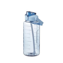 2000ml Large Capacity Plastic Straw Water Cup Sports Water Bottle High Value Outdoor Camping Drinking Tools