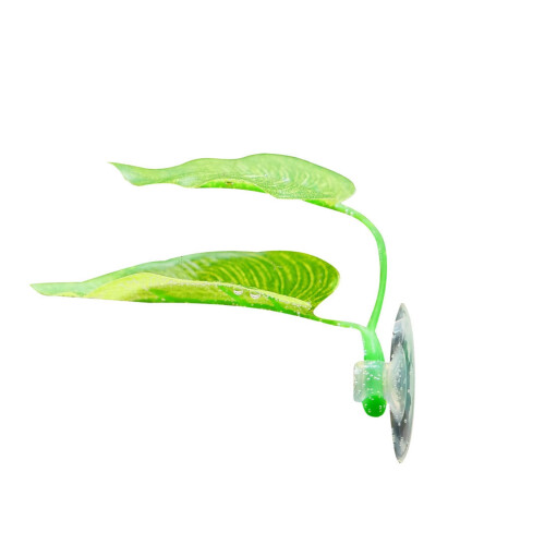 Aquarium Decor Leaves with Suction Cup 6 pcs 2