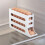 Egg Holder for Fridge 4-Tier Rolling Dispenser White 3