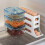 Egg Holder for Fridge 4-Tier Rolling Dispenser White 5