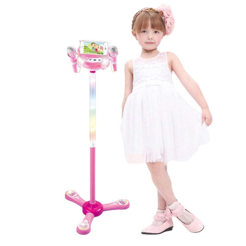 Macchina per karaoke per bambini con Bluetooth, LED e supporto regolabile. 2