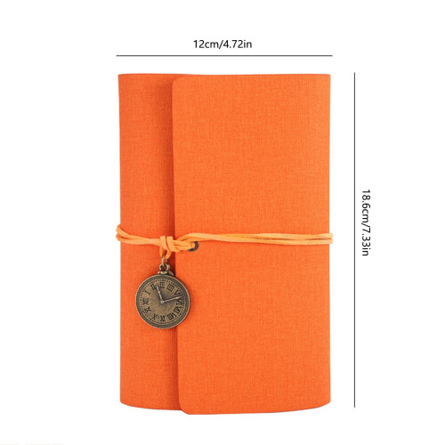 Vintage-style leather A6 loose leaf notebook 2 pcs 1