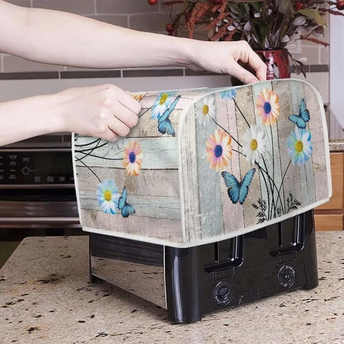 Toaster Cover 2-Slice Washable Green Red 2