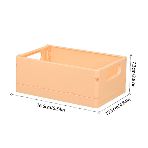 Folding Storage Basket for Office and Dormitory 2PCS 1