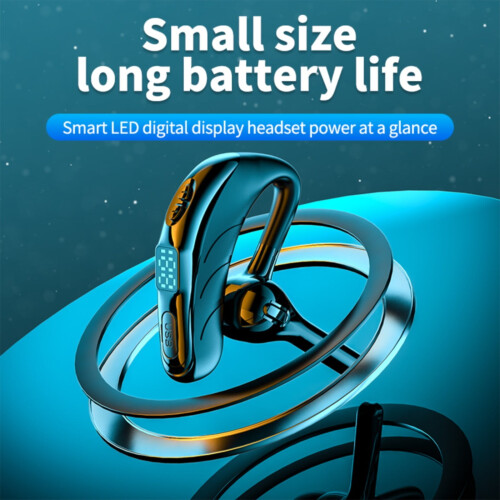 Bluetooth earbuds V5.0 ultralight with digital display, 1