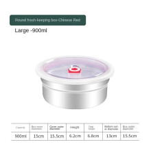 304 Stainless Steel Round Lunch Box with Lid