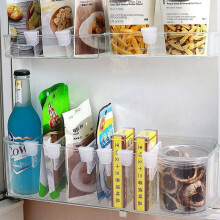 Refrigerator compartment clip small partition plate side