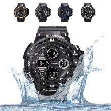 Jacenvly digital sports watch with alarm and stopwatch