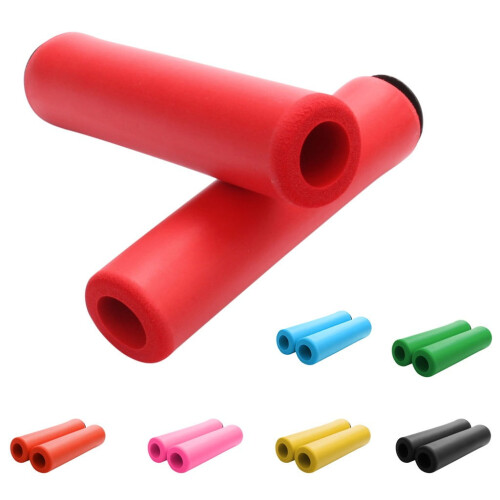 Jacenvly silicone bike handlebar grips 1 pair