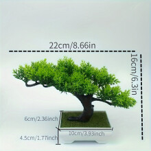 Artificial Bonsai Plant in Small Flower Pot
