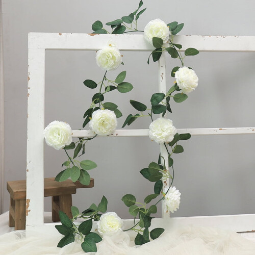 Artificial Peony Vine Garland 180 cm